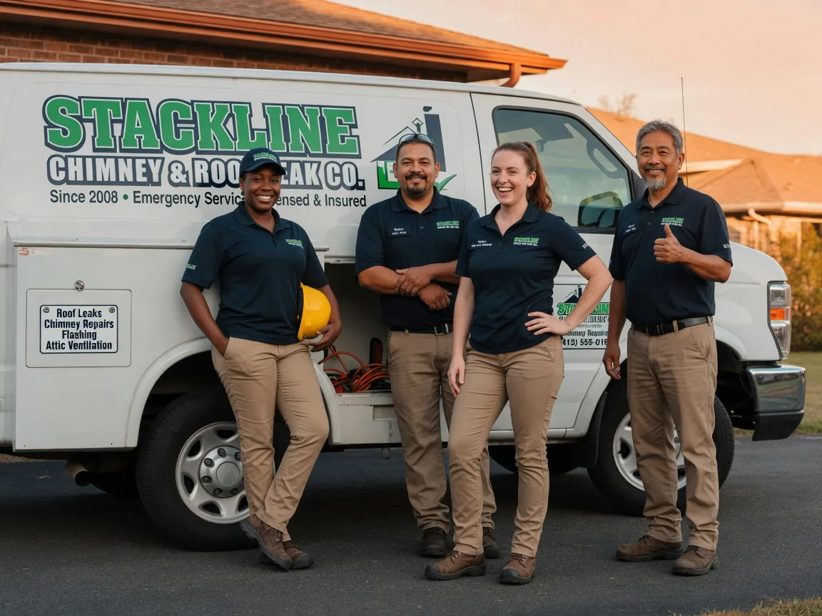 Chimney flashing repair company in Paige, TX